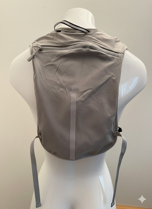 Gilet running / vélo gris pour femme